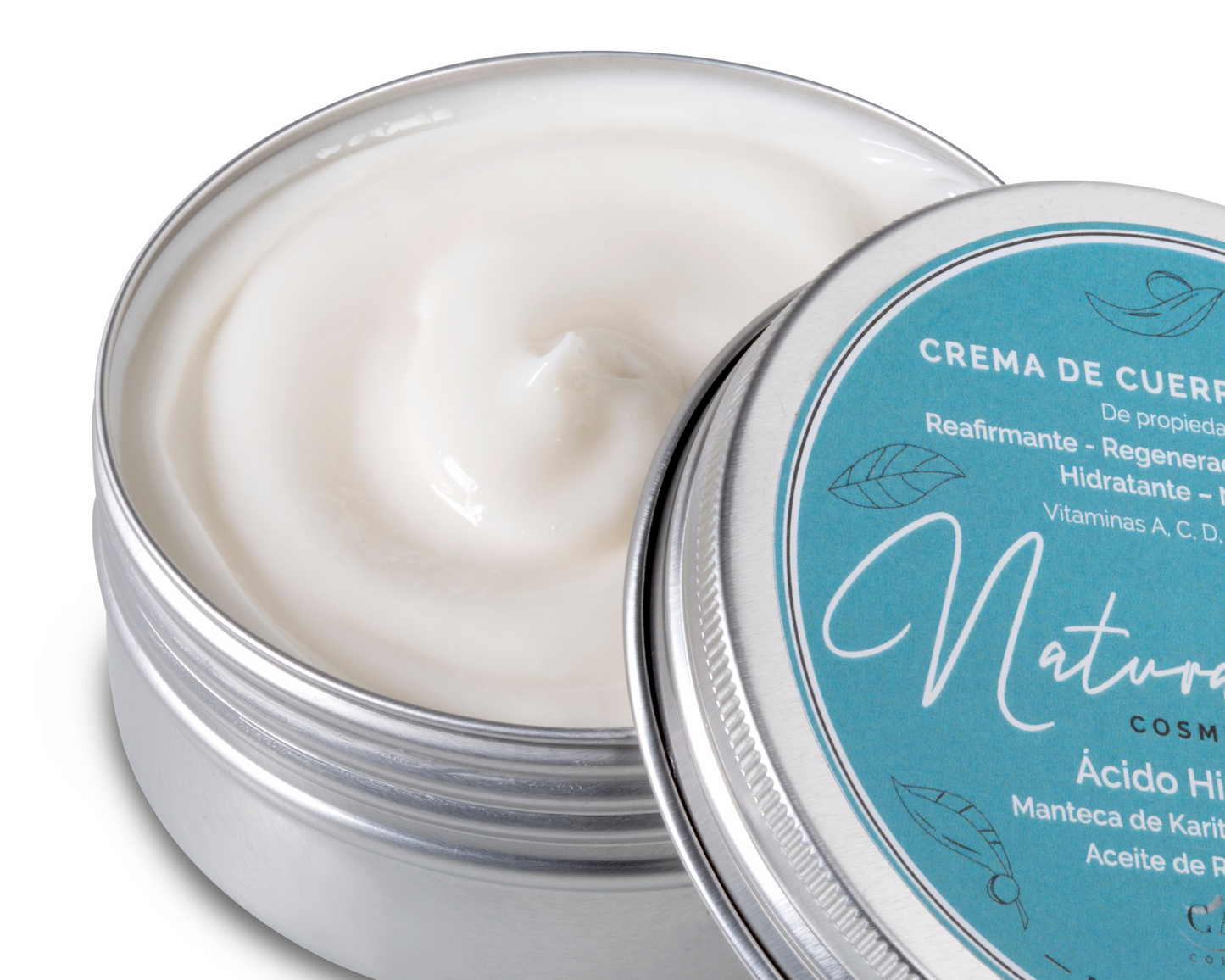 CREMA DE CUERPO Y MANOS NATURAL CON ÁCIDO HIALURONICO