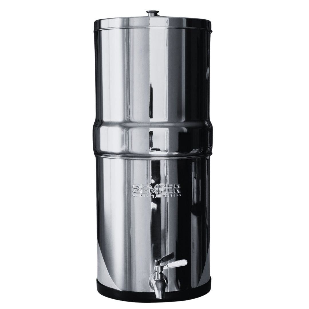 FILTRO PORTATIL SEMPER – Gravedad 8,5L + 2 Filtros Gravity Max Con Zeolita