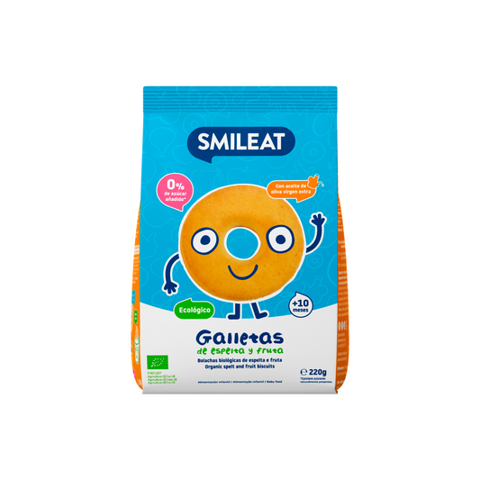 Galletas Bebés Smilet Ecológicas de Espelta y Fruta